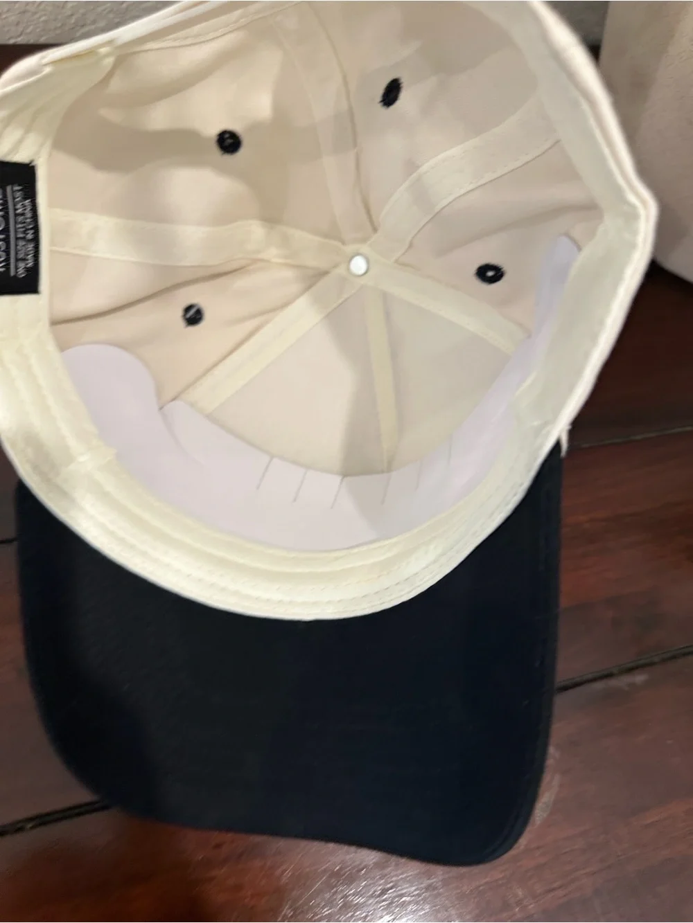 Altar'd State Two-Tone 'Sorry About My Husband' Cap - Cream & Black